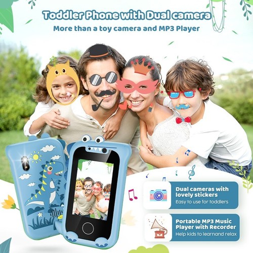 Kids Smart Phone Touchscreen Toddler Toy Educational Games Gifts Boys Girls New - Picture 17 of 21