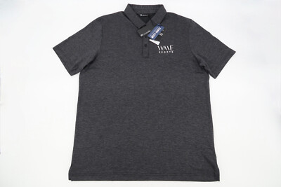 Travis Mathew The Zinna Polo Black Heather Performance Golf Shirt