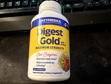 Enzymedica Digest Gold 240 Capsules EXP 7/2026+ Factory Sealed