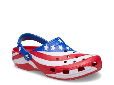 Crocs Clogs Mens 8 Womens 10 American Flag USA Patriotic 