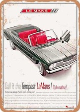 Metal Sign - 1962 Pontiac Tempest Lemans Vintage Ad