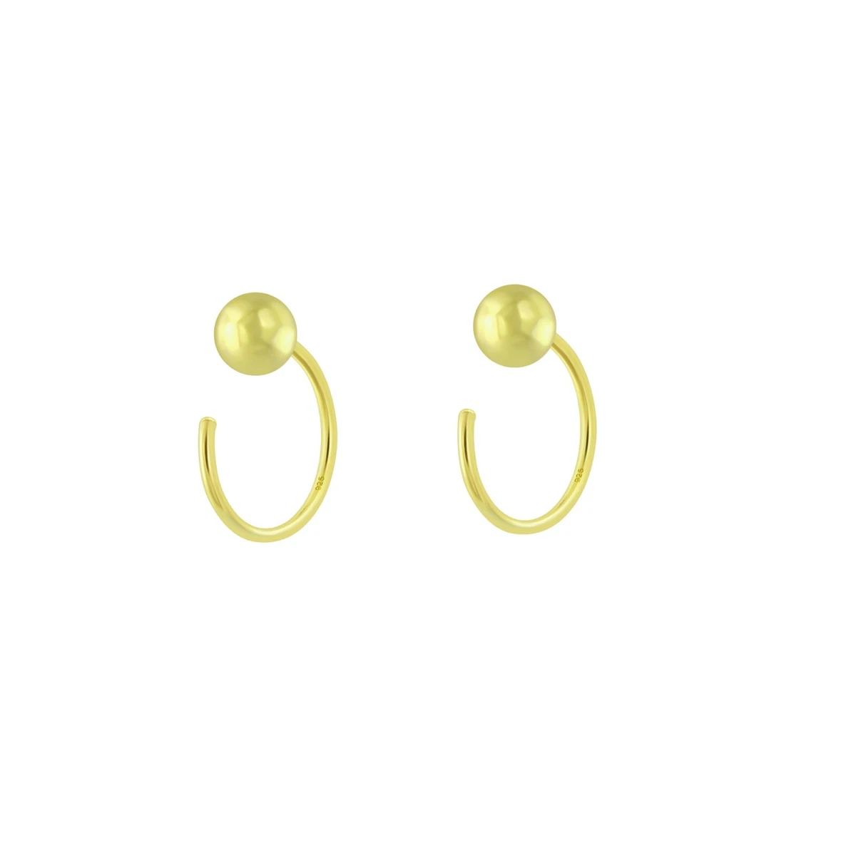 Half huggie hotsell earrings
