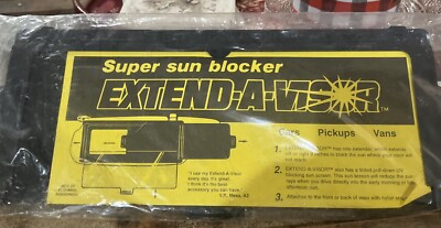 New Extend-A-Visor Super Sun Blocker UV Blocking For Cars Trucks Vans Set