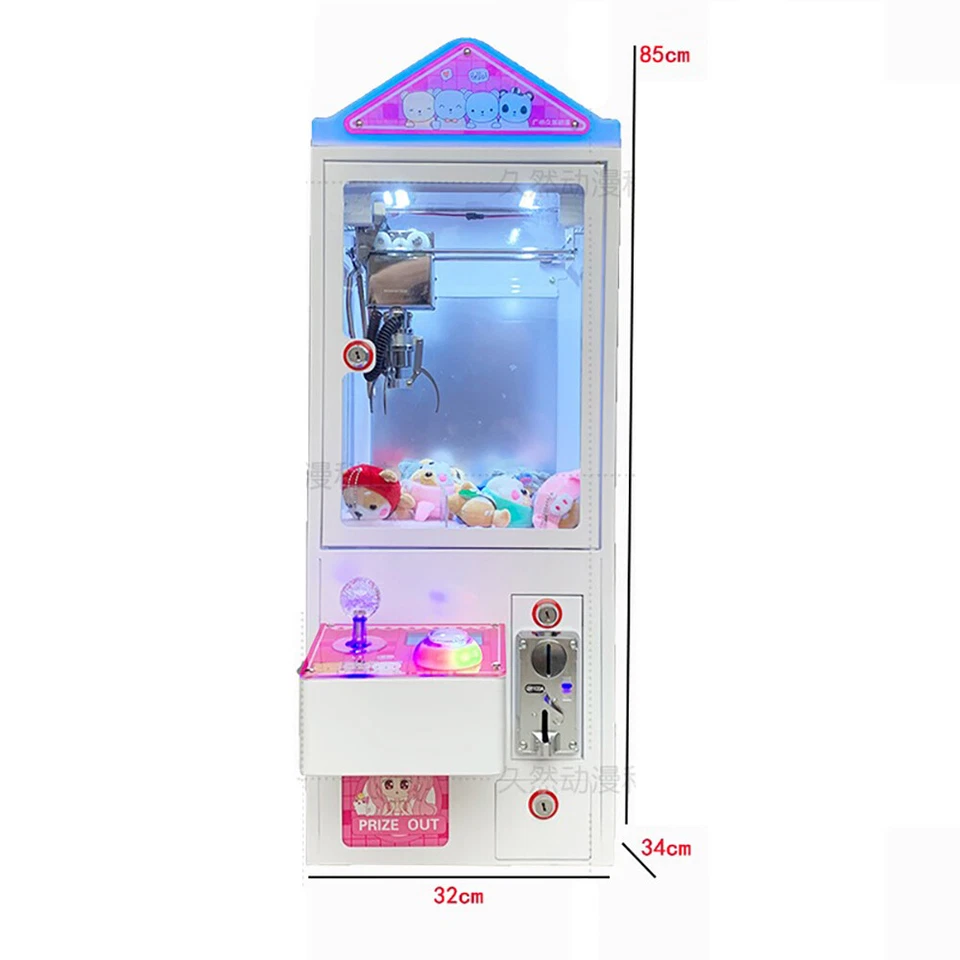 Mini Claw Crane Machine Candy Toy Grabber Catcher Carnival Charge Play Mall
