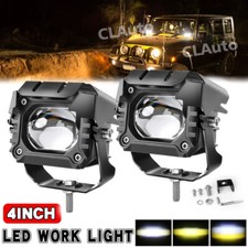 2x 3inch Led Work Light Bar Cube Pods Spot Driving Fog Lamp Offroad Utv Atv Boat