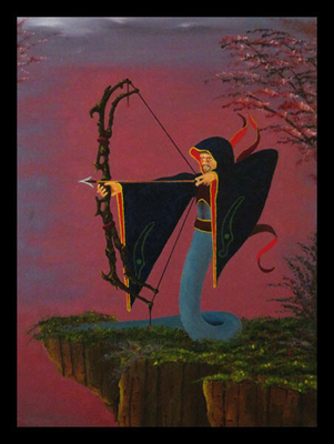 #ad #ad quot;Snake Archerquot; Original Oil Painting on Canvas 12quot;x16quot; framed by Robert Marquiss $275.00