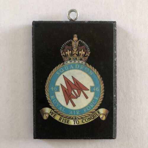 Rare plaque Air Force WW2 - Squadron 46 Royal Air Force RAF - Photo 1/2