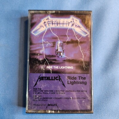 Original 1984 Metallica Ride The Lightning Rare Cassette
