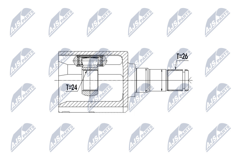 NPW-VV-090 NTY Joint Kit, drive shaft for VOLVO