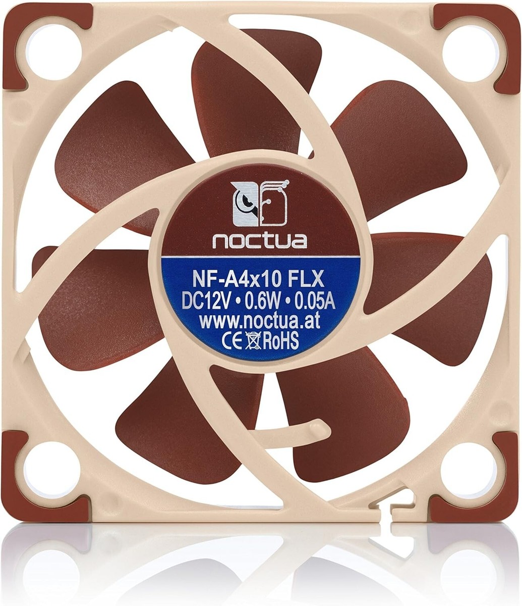 Noctua NF-A4x10 FLX Premium Quiet Fan 3 Pin 40x10mm Brown