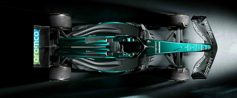 Hoja de pegatinas de vinilo transparente para coche Aston Martin F1 2024 AMR 24 RC escala 1/8 Foto 3 de 4