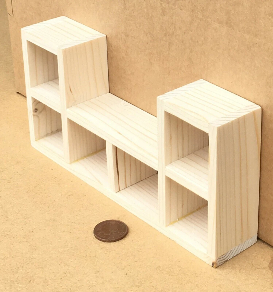 Cube storage cheap natural wood