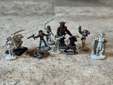 Vintage 1980s  1990s Grenadier  Ral Partha Pewter Miniatures   Lot of 10 Fantasy