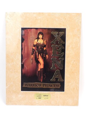Xena Warrior Princess 11x14 Sepia Chromium Matted Print Limited