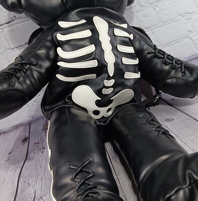 DOLLS KILL DEADLY TEDDY STUFFED BEAR BACKPACK SKELETON GOTH  display picture 2