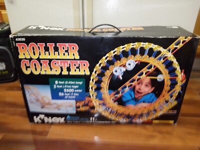K'NEX Roller Coaster 63030 Vintage 1995 Complete Set With Original Box/  Manual 744476630308| - Main Image