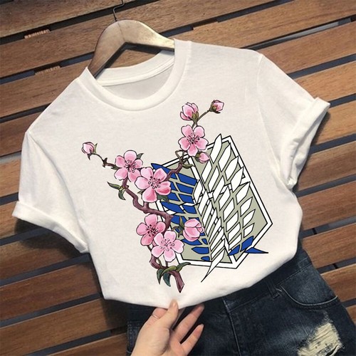 Modisches kurzes T-Shirt Attack On Titan japanischer Anime-Ärmel im neuen Stil Street - Bild 6 von 16