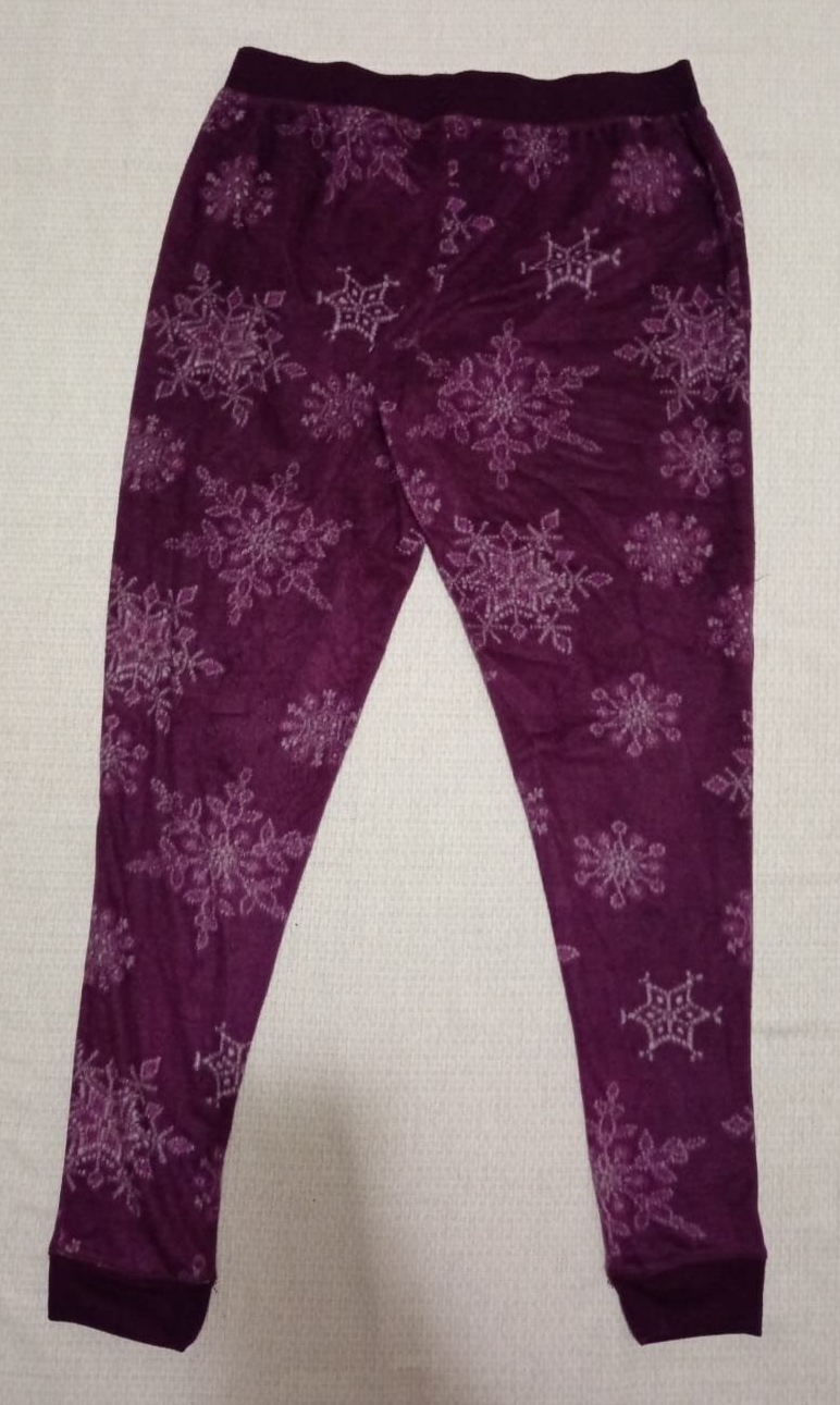 Ladies Purple Covington Pajama Pants M/Petite Polyester