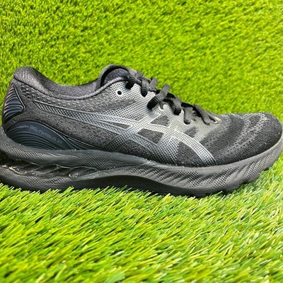 Asics Gel-Nimbus 23 Womens Size 9 Triple Black Athletic Running Shoes Sneakers