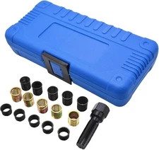 Spark Plug Repair Kit, M14x1.25 Spark Plug Rethread Kit Screw Tap Portable