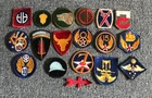 Vintage WW2 Era Lot of 18 Military Patches From Estate