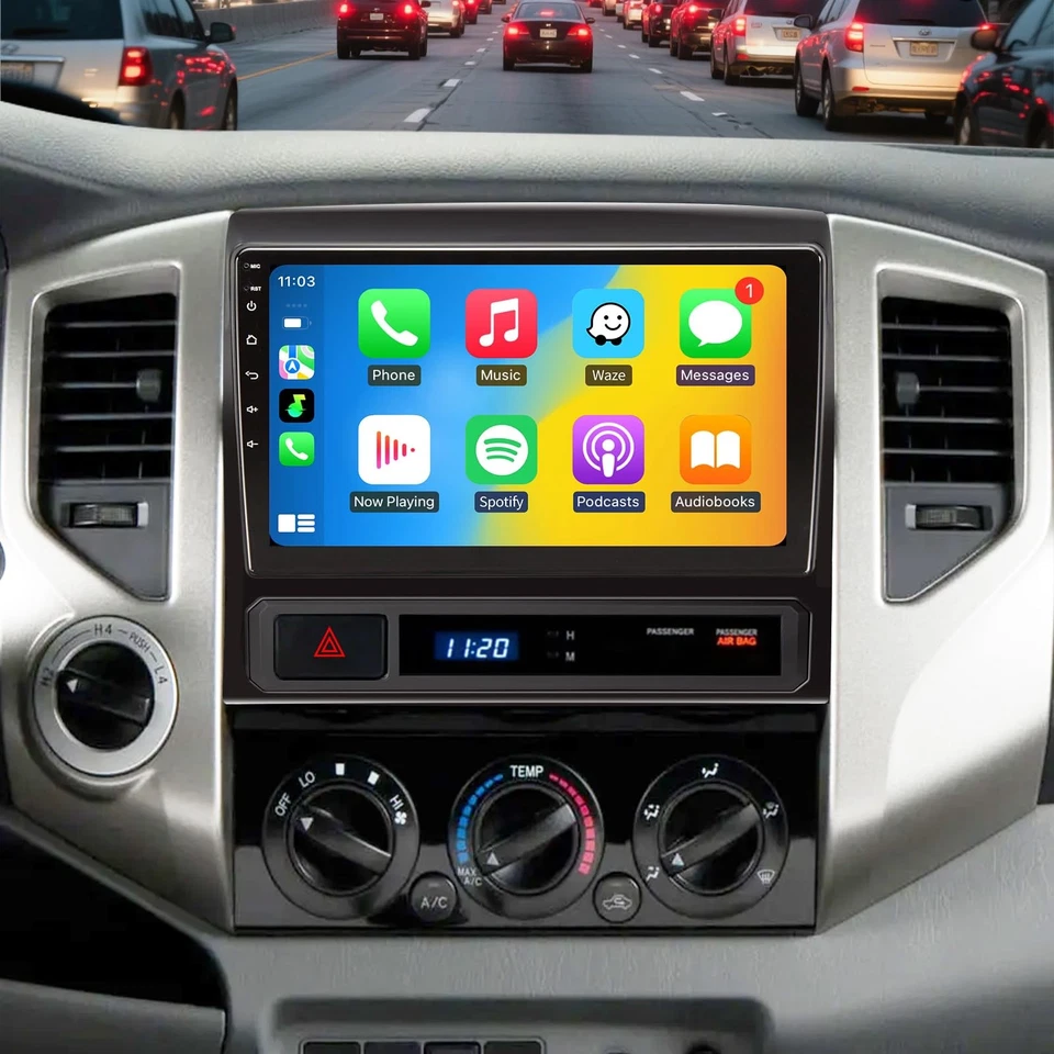 Car Radio for Toyota Tacoma 2005-2015 10" Touchscreen Wireless Carplay & Andr... - Image 4 of 4