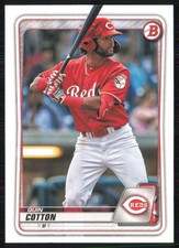 Quin Cotton 2020 Bowman Draft #BD-104 Cincinnati Reds