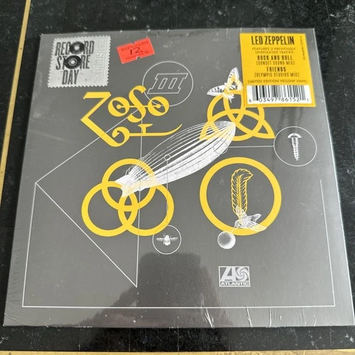 Led Zeppelin Record Store Day 45 Limited Edition Yellow Vinyl Oldest Record Shop