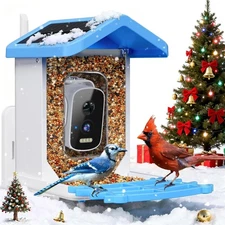 Smart Bird Feeder with Camera, AI Bird Species Identification Solar Powered P...