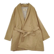 nest Robe 01124-2075 Wool gown with belt coat beige 5-1207T∞
