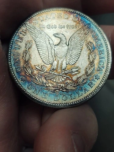 1901-O Morgan Silver Dollar Choice AU/UNC Gorgeously Toned Reverse