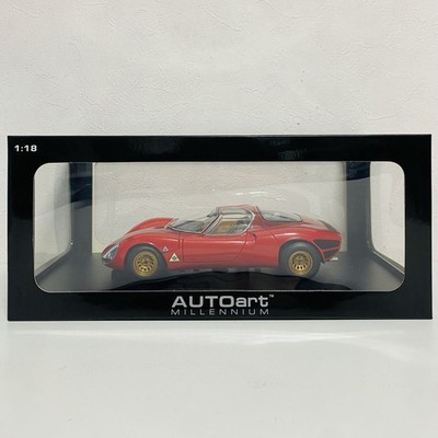 AUTOart Alfa Romeo 33 Stradale Prototype Red 1/18 Excellent JAPAN