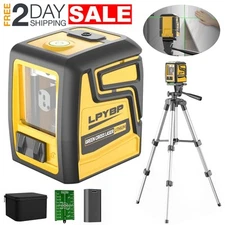 Nivel Laser Autonivelante 360 Con Trípode Líneas Verde 100 Pies De Construccion