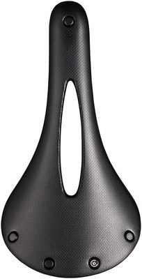 Brooks C13 Carved Saddle - Black 158mm Width Natural Feel & Flexibility
