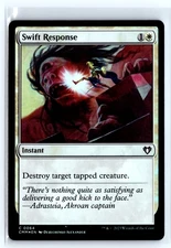 (2x) FOIL Swift Response Commander Masters Common – MTG Magic the Gathering Card