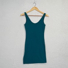 Charlotte Russe Teal Blue Bodycon Tank Mini Dress Small