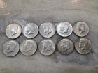 10 Lot US 40% Silver Half Dollars Kennedy 50 Cent Coins All 1965    A1.