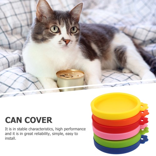 6 Pcs Silicone Can Lid Yoghurt Lids Reusable Food Cover Mason Tin - Picture 11 of 12