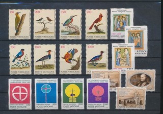 LT05471 Vatican 1989 eucharistic congress birds & religious art fine lot MNH
