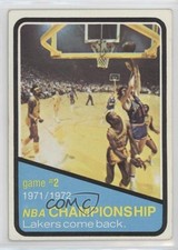 1972 Topps NBA Championship Phil Jackson Wilt Chamberlain Game #2 Rookie RC 3c5