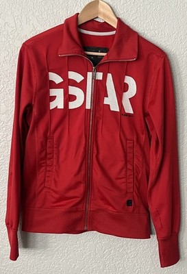 G Star RAW 33/01 Jacket Mens Size Small Red Track Athletic