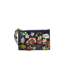 Kate Spade Morgan Flower Bed Embossed Card Case Wristlet Multicolor