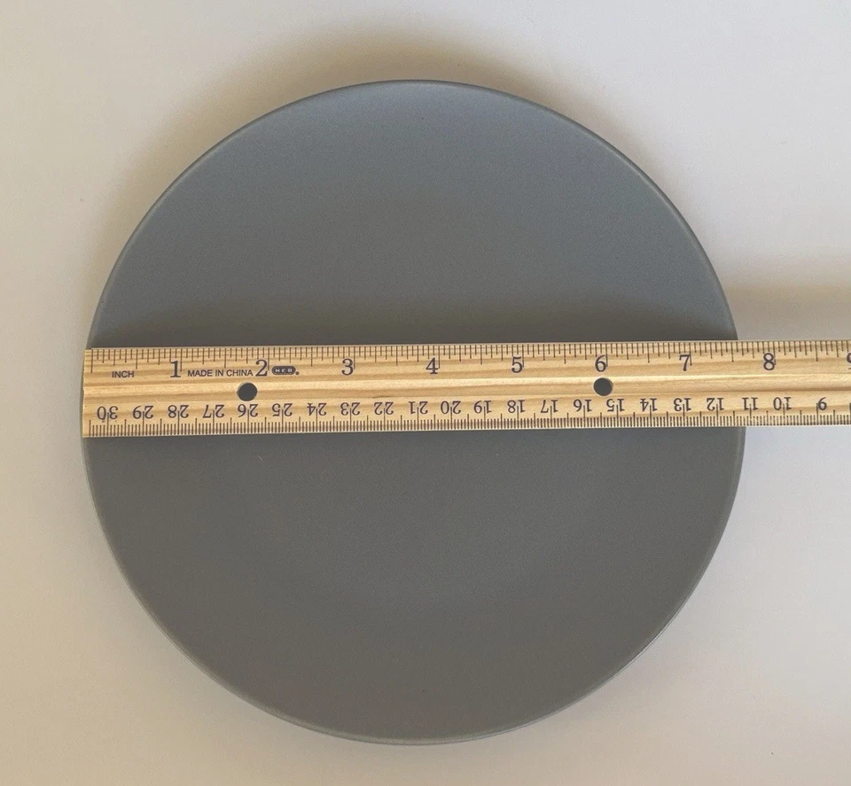 Set Of 5 - IKEA NEW Dinera 12011 Matte Blue/Gray Salad Plates - Image 3 of 4