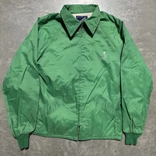 Vintage 80s MASTERS Augusta National Golf Shop Full Zip Windbreaker Jacket Sz L