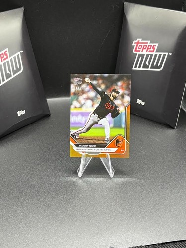 2025 Topps Now #558 Brandon Young RC Baltimore Orioles GOLD Foil Parallel /50 - Picture 2 of 4