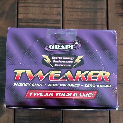 Tweaker Grape2 Energy Shot Zero Calories Zero Sugar 2 fl oz 12 Pack