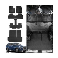 Rongtaod Floor Mats Compatible with 2020-2025 Hyundai Palisade Floor Liner Tr...