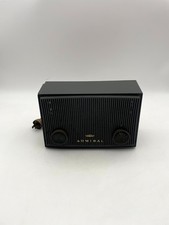 Vintage Admiral Y3100 AM Radio Black Corded Electric Built-In Antenna 117V 30W
