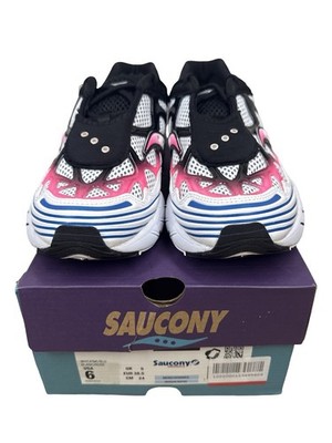Saucony Original Grid Web Retro Shoes White/Pink/Blue Size Men s 6 Women s 8 NEW