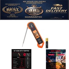 TempPro TP19H Instant Read Digital Meat Thermometer for Cooking